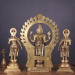 Superfine Brass Tirupati Balaji with Bhudevi & Sridevi Set | 23" Divine Trio | 23kg Temple Grade Masterpiece | Sacred Murti Set | Jaipurio